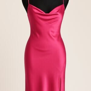 Bishop + Young Bias Cut Sleeveless Satin Slip Midi Dress XS Y2K‎ | NWT $190